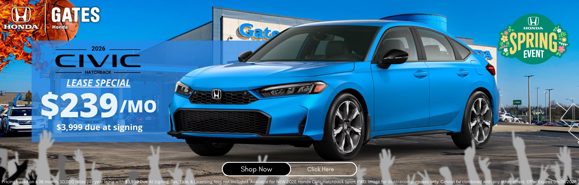 Civic Lease Special at Gates Honda in Richmond, KY