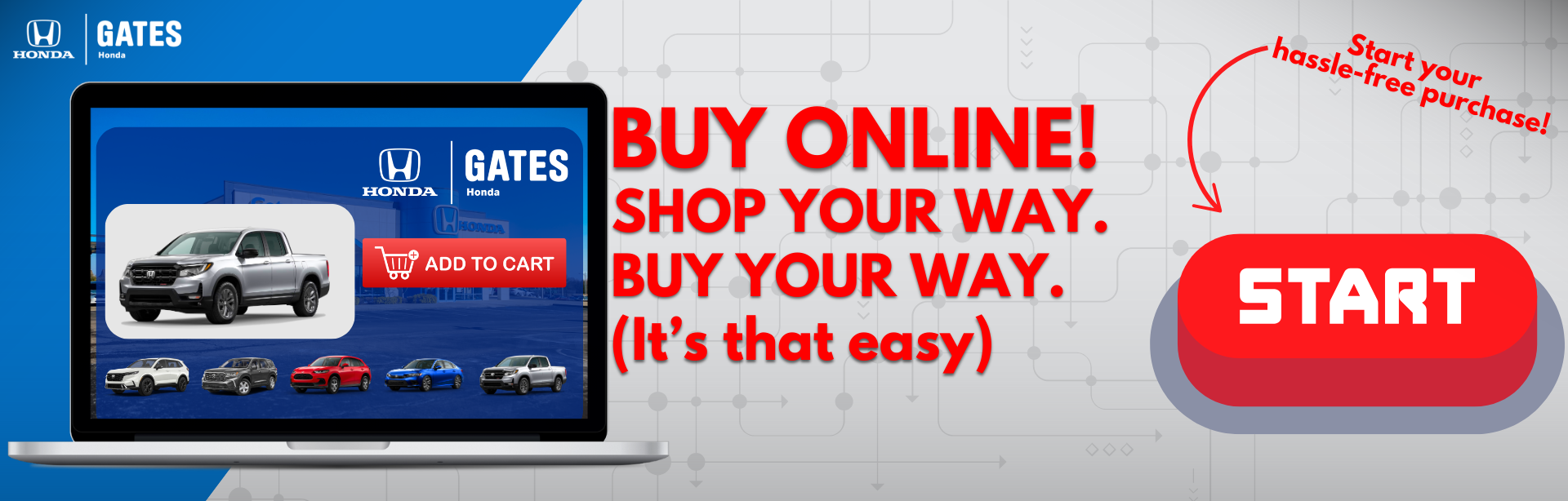 Buy from home with Gates Honda!