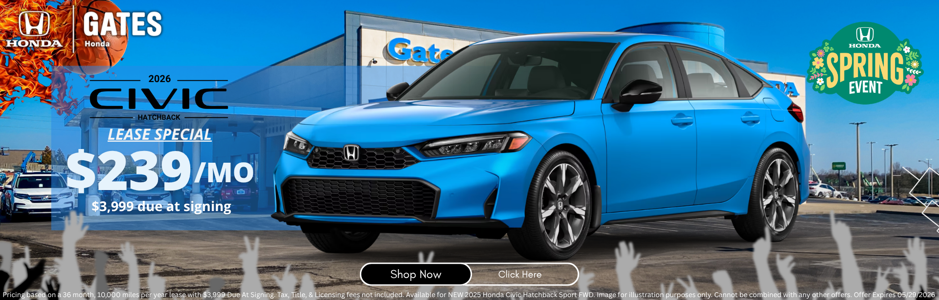 Civic Lease Special at Gates Honda in Richmond, KY