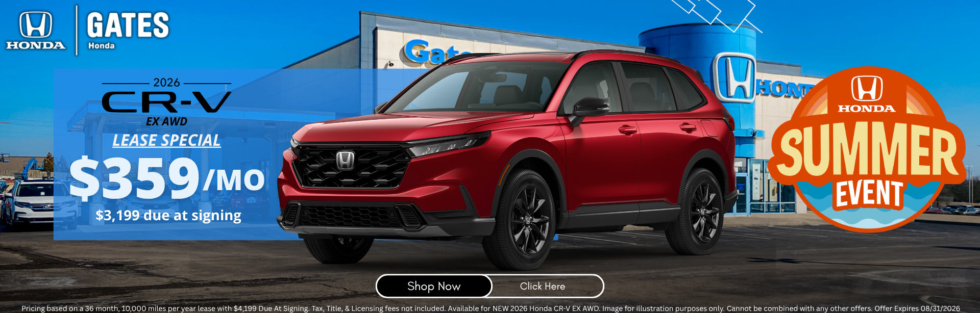 The New CR-V at Gates Honda