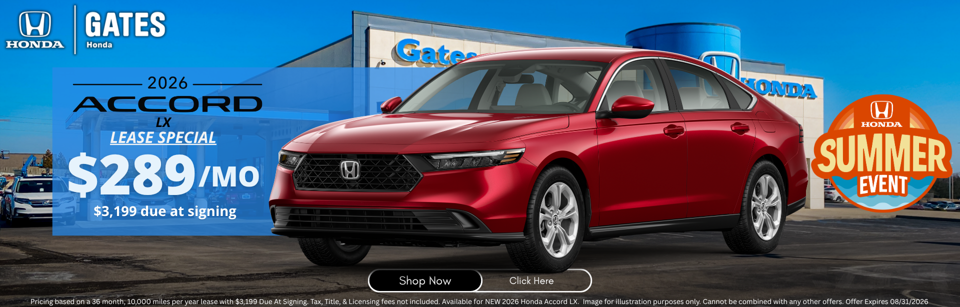The New Accord at Gates Honda