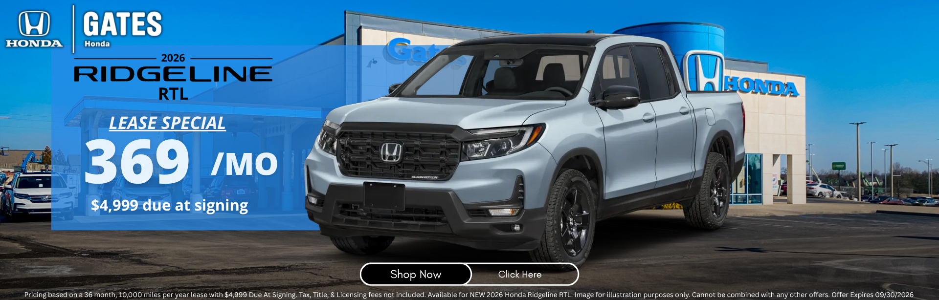 The New Ridgeline at Gates Honda