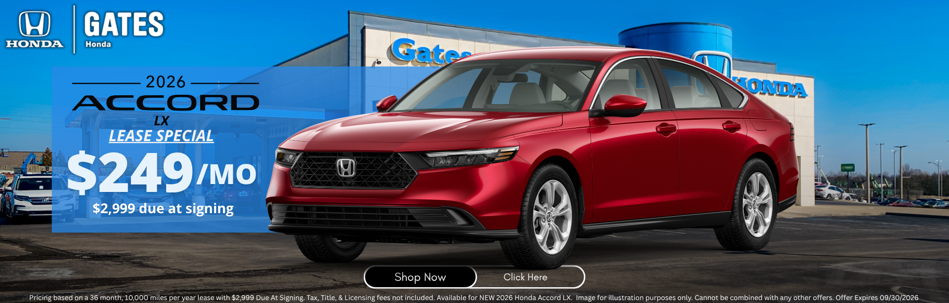 The New Accord at Gates Honda