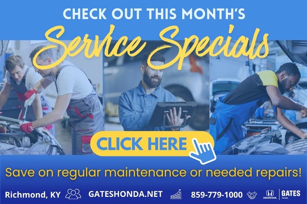 Monthly Service Specials at Gates Honda Service