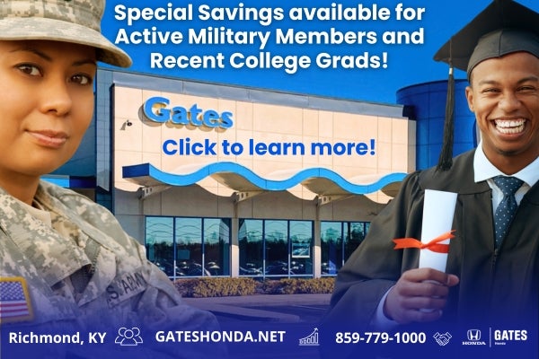 Special savings for military and college grads