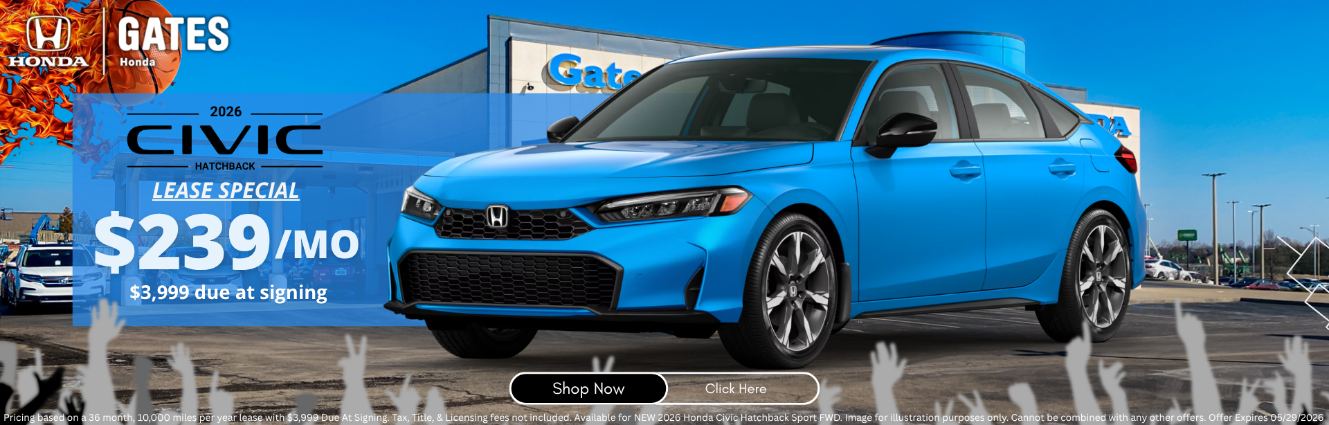 Civic Lease Special at Gates Honda in Richmond, KY